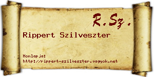 Rippert Szilveszter névjegykártya